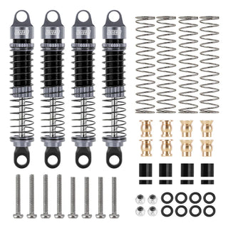 INJORA 59mm Long Threaded Oil Shocks for 1/18 Redcat Ascent-18 HPI Venture18