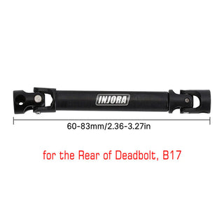 INJORA 1PCS Hardened Steel Center Drive Shaft for SCX24 Mods