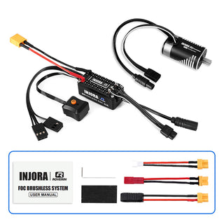 INJORA Roverin FOC Sensored Brushless ESC & Motor Combo for 1/18 TRX4M Ascent18 (4800Kv)