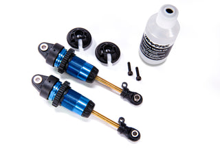 1/10 Blue Aluminum Long GTR Shocks (2) 7461