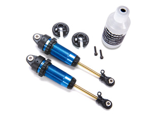1/10 Blue Aluminum XX-Long GTR Shocks (2) 7462