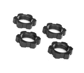 Serrated 17 mm Aluminum Splined Wheel Nuts (4)