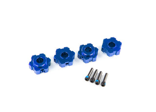 Traxxas 8956X blue aluminum 17 mm hex wheel hubs
