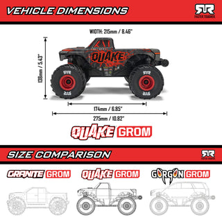 ARRMA QUAKE GROM Red – A73 product photo