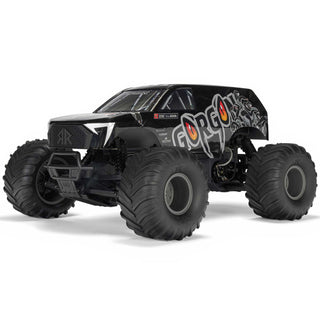 1/10 GORGON 2WD RTA Kit Brushed Monster Truck (Battery & Charger Included), Gun Metal