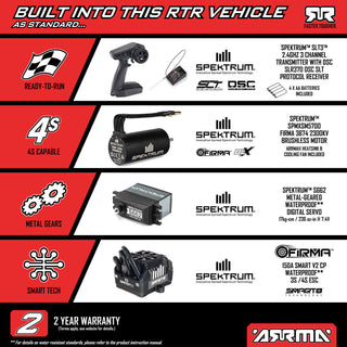 ARRMA QUAKE 4S DSC Black/Red – manufacturer photo