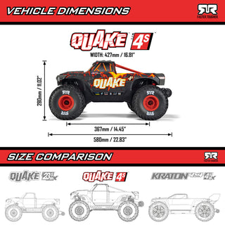 ARRMA QUAKE 4S DSC White/Blue – manufacturer photo