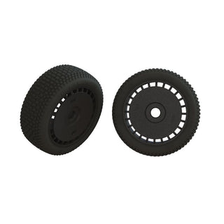 ARRMA dBoots Exabyte Tire Set Glued Black (1 Pair)