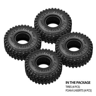 INJORA 1.0" 62*24mm S4 All Terrain Tires (T2450)