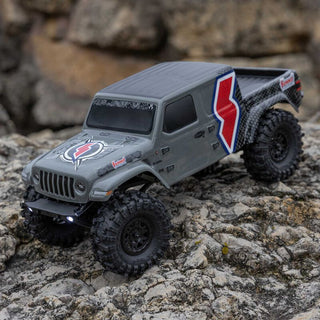 1/24 SCX24 Summit Racing Jeep Gladiator 4X4 Rock Crawler RTR (Battery & Charger Included), Gray