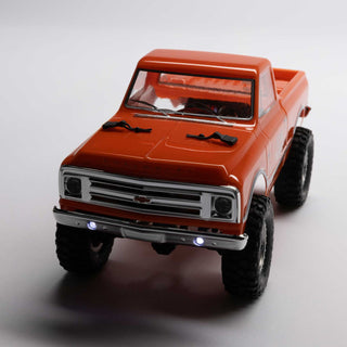 1/24 SCX24 1967 Chevrolet C10 4X4 RTR Brushed Rock Crawler (Battery & Charger Included), Orange