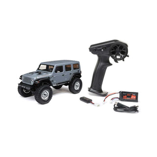 1/24 SCX24 2019 Jeep Wrangler JLU CRC 4X4 RTR Brushed Rock Crawler (Battery & Charger Included), Gray