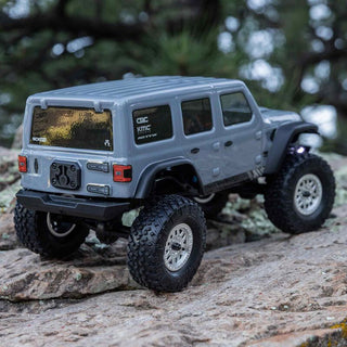 1/24 SCX24 2019 Jeep Wrangler JLU CRC 4X4 RTR Brushed Rock Crawler (Battery & Charger Included), Gray