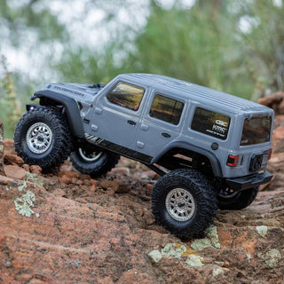 1/24 SCX24 2019 Jeep Wrangler JLU CRC 4X4 RTR Brushed Rock Crawler (Battery & Charger Included), Gray