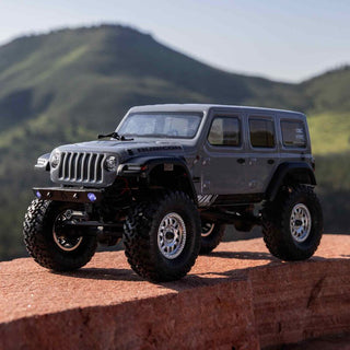 1/24 SCX24 2019 Jeep Wrangler JLU CRC 4X4 RTR Brushed Rock Crawler (Battery & Charger Included), Gray