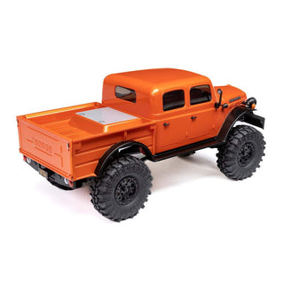 1/24 SCX24 Dodge Power Wagon 4X4 RTR Brushed Rock Crawler (Battery & Charger Included), Orange