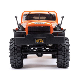 1/24 SCX24 Dodge Power Wagon 4X4 RTR Brushed Rock Crawler (Battery & Charger Included), Orange