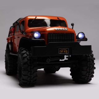 1/24 SCX24 Dodge Power Wagon 4X4 RTR Brushed Rock Crawler (Battery & Charger Included), Orange