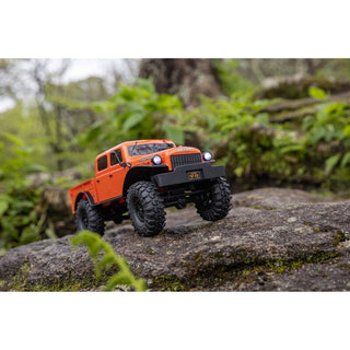1/24 SCX24 Dodge Power Wagon 4X4 RTR Brushed Rock Crawler (Battery & Charger Included), Orange