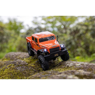 1/24 SCX24 Dodge Power Wagon 4X4 RTR Brushed Rock Crawler (Battery & Charger Included), Orange