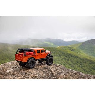 1/24 SCX24 Dodge Power Wagon 4X4 RTR Brushed Rock Crawler (Battery & Charger Included), Orange