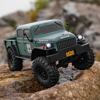 1/24 SCX24 Dodge Power Wagon 4X4 RTR Brushed Rock Crawler (Battery & Charger Included)