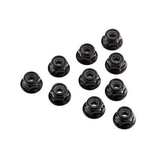 Axial 4mm Serrated Nylon Lock Nut, Black (10)