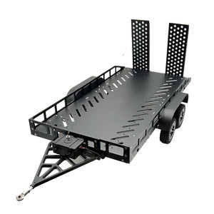 BOLD RC 1/10 full metal trailer black front view