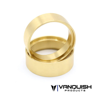 1.9 Brass Wheel Clamp Rings (Pair) .8"
