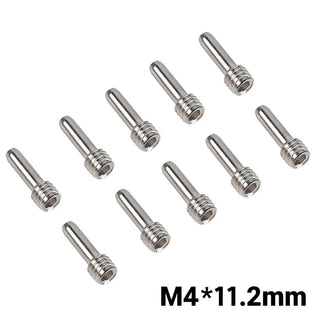 INJORA 10Pcs Stainless Steel M3 M4 Headless Hexagon Drive shaft Screw Pins for 1/10 RC Crawl