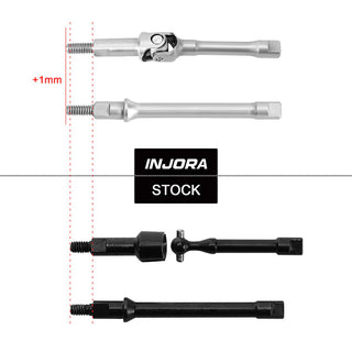INJORA Stainless Steel Axle Shafts for 1/30 SCX30