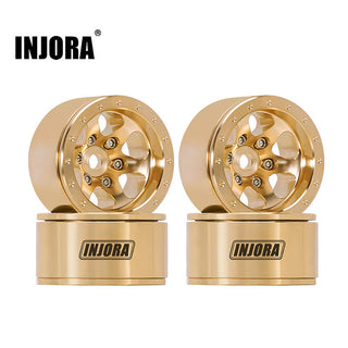 INJORA 1.0" 40g/pcs Brass -4.7mm Offset Wheels for Micro Crawlers (W1011)