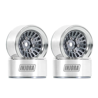 INJORA Turbine 1.0" Aluminum Beadlock Wheels for 1/18 1/24 RC Crawler (W1055)