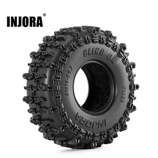 INJORA 0.7" 41*14mm Cling On Tires for 1/30 SCX30 (T7020)