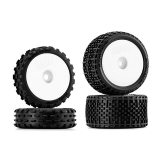INJORA Unglued Pin Buggy Tires & Wheels for 1/24 Losi Micro-B