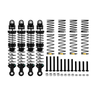 INJORA DRX Dual-Rate Spring Oil Shocks for 1/10 RC Crawlers, 80mm / 90mm / 100mm / 110mm / 120mm