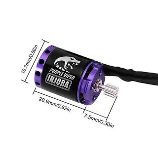 INJORA Purple Viper 1721 Brushless Motor for 1/24 SCX24