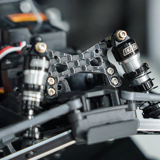 INJORA Carbon Fiber Shock Towers with Shock Mount Spacer for Losi Micro-B Micro-T
