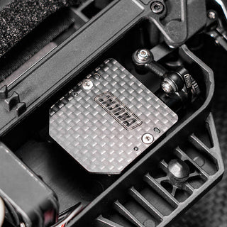 INJORA Carbon Fiber & Aluminum Servo Mount for 1/16 Arrma Mojave Grom 1/12 Losi Nascar
