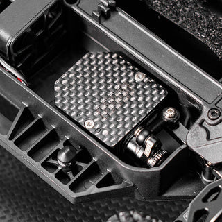 INJORA Carbon Fiber & Aluminum Servo Mount for 1/16 Arrma Mojave Grom 1/12 Losi Nascar