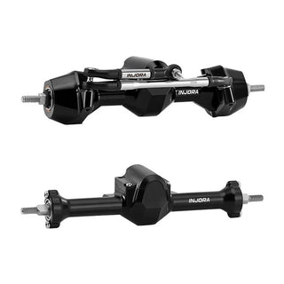INJORA Stock Width Axles with Brass Steering Knuckles for 1/30 SCX30