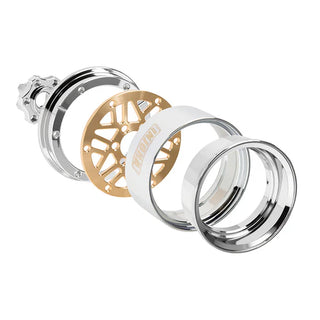 INJORA 1.9" ModuWheel Brass & Aluminum -9.65mm Offset Wheels for 1/10 RC Crawlers