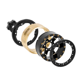 INJORA 1.3" Brass Beadlock Wheels for 1/24 1/18 RC Crawlers (W1310)