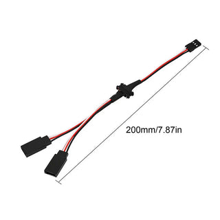 INJORA Magnetic Snap-on JR 1-to-2 Y Cable for RC Models