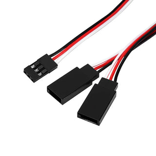 INJORA Magnetic Snap-on JR 1-to-2 Y Cable for RC Models