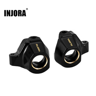 INJORA Black Brass Steering Knuckles for 1/30 Axial SCX30