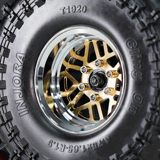 INJORA 1.9" ModuWheel Brass & Aluminum -9.65mm Offset Wheels for 1/10 RC Crawlers