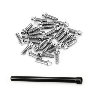 INJORA 28PCS Scale Steel Rear Corner Screws for 1/10 SCX10 III CJ-7