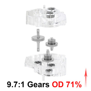 INJORA Complete Transmission with Acrylic Housing for 1/18 TRX4M