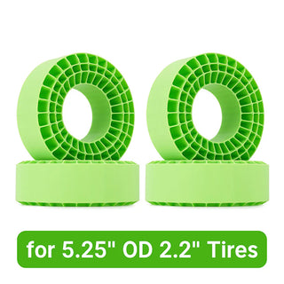 INJORA 4pcs Silicone Rubber Inserts for 132-134mm(5.25" OD) 2.2" Tires (2202)